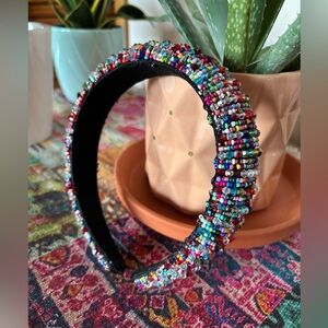 Multi-colored Beaded Headband